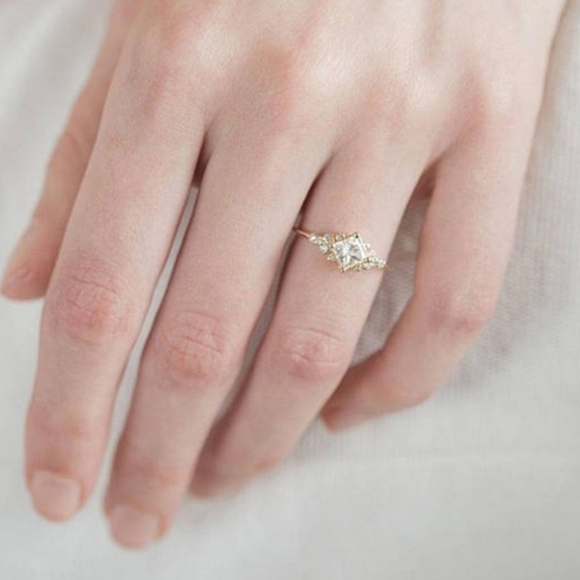 NWT 925 Sterling Silver Inlaid CZ Ring - Picture 3 of 6